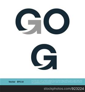 Go and G Letter Icon Vector Logo Template Illustration Design. Vector EPS 10.