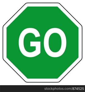 Go and stop sign