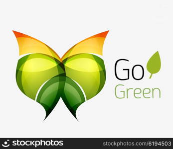 Go green abstract nature logo. Go green abstract nature logo. Vector illustration