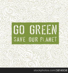 Go Green Concept Poster