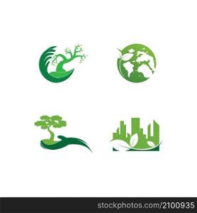 go green ecology concept design