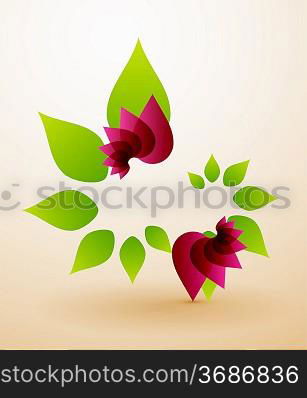 Go Green, Go Spring Nature concept. Spring flower environmental abstract background