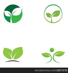 Go Green  leaf ecology Logo nature element vector