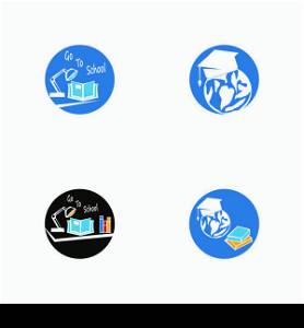 Go To School icon and symbol vector template
