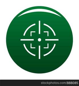Goal icon. Simple illustration of goal vector icon for any design green. Goal icon vector green