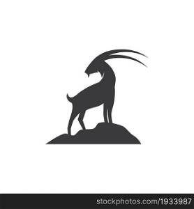 Goat and sheep illustration logo template vector design