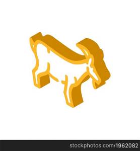 goat farm animal isometric icon vector. goat farm animal sign. isolated symbol illustration. goat farm animal isometric icon vector illustration