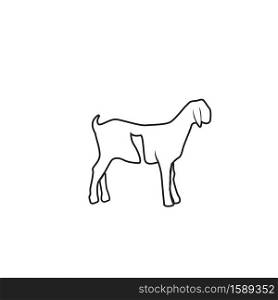 goat logo and symbol line
