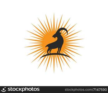 Goat Logo Template vector