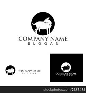 Goat Logo Template vector icon illustration design