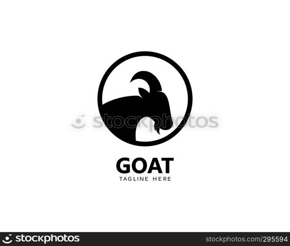 Goat Logo Template vector icon illustration design