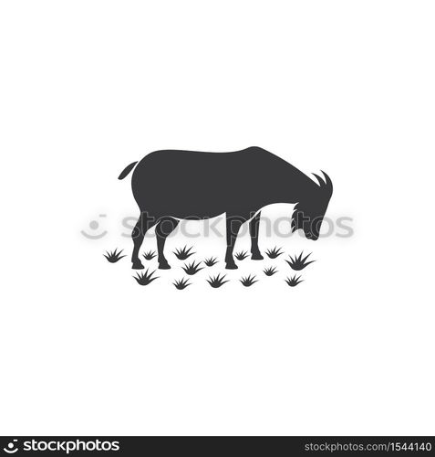 Goat Logo Template vector illustration