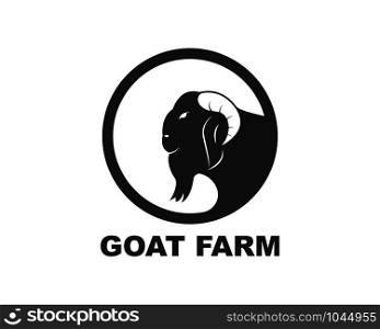 Goat Logo Template vector illustrtion design