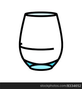 goblet wine glass color icon vector. goblet wine glass sign. isolated symbol illustration. goblet wine glass color icon vector illustration
