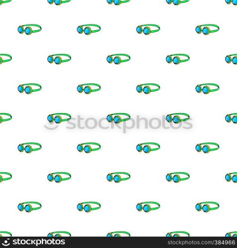 Goggles pattern. Cartoon illustration of goggles vector pattern for web. Goggles pattern, cartoon style