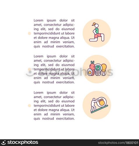 Going through midlife crisis concept line icons with text. PPT page vector template with copy space. Brochure, magazine, newsletter design element. Health sustain methods linear illustrations on white. Going through midlife crisis concept line icons with text