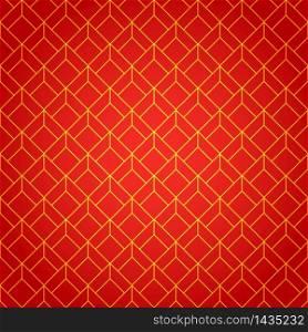 Gold and red geometric national chinese seamless pattern. Wrapping paper. Scrapbook paper. Chinese new year 2016. Beautiful vector illustration. Background. Stylish graphic texture.. Gold and red geometric national chinese seamless pattern. Wrapping paper. Scrapbook paper. Chinese new year 2016. Beautiful vector illustration. Line background. Stylish graphic texture.
