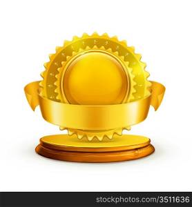 Gold award, vector