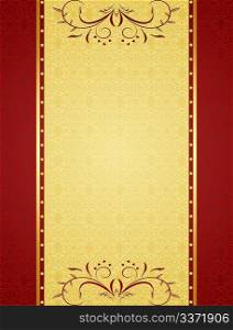 Gold background for design of cards and invitation. Vector