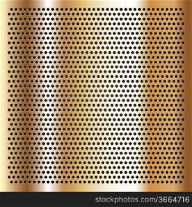Gold background perforated sheet