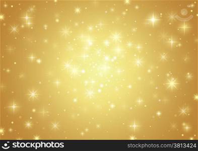 Gold Background With Stars