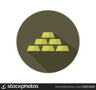 Gold bullion icon