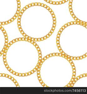 Gold Chain Jewelry Seamless Pattern Background. Vector Illustration. EPS10. Gold Chain Jewelry Seamless Pattern Background. Vector Illustration