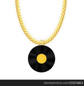 Gold Chain Jewelry. Vector Illustration. EPS10. Gold Chain Jewelry. Vector Illustration.