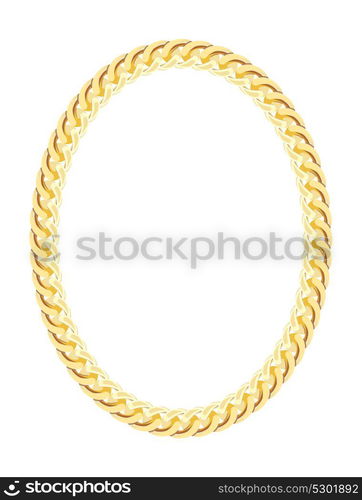 Gold Chain Jewelry. Vector Illustration. EPS10. Gold Chain Jewelry. Vector Illustration