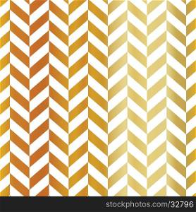 Gold chevron seamless pattern. Golden gradient design element. Abstract geometric background.