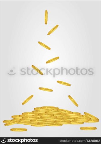 Gold coins, vector