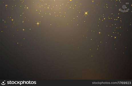 gold confetti concept design template holiday Happy Day, background Celebration Vector illustration.