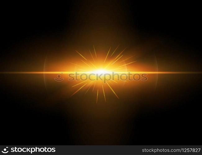 gold explosion galaxy background. Vector abstract