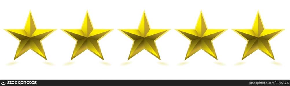 Gold five star award for your company