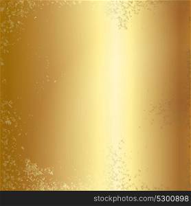 Gold foil texture background.. Gold foil texture background. Realistic golden vector metal gradient template with grunge effect for frame design.