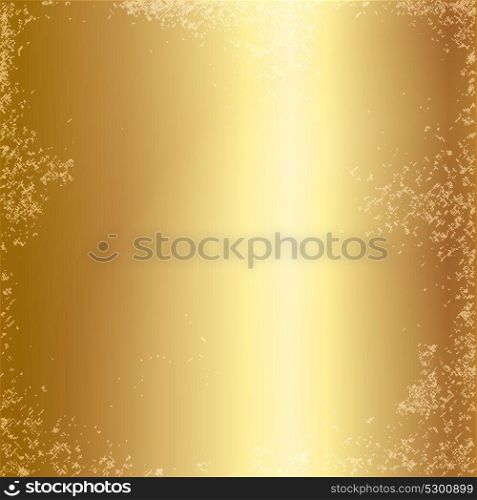 Gold foil texture background.. Gold foil texture background. Realistic golden vector metal gradient template with grunge effect for frame design.
