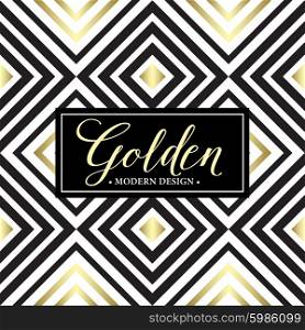 Gold geometric seamless pattern. Card template. Vector illustration. Gold geometric seamless pattern. Card template. Vector illustration EPS10