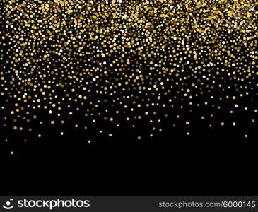 Gold glitter background. . Gold sparkles on white background. Gold glitter background.