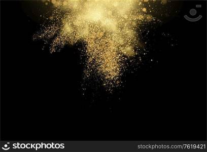 Gold glitter dust texture . Design element golden explosion grainy abstract background. Vector illustration EPS10. Gold glitter dust texture . Design element golden explosion grainy abstract background. Vector illustration