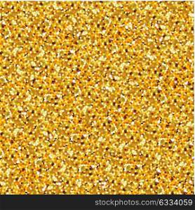 Gold glitter sparkling seamless pattern. Vector illustration