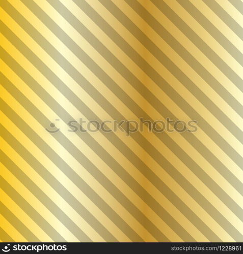 Gold glittering diagonal lines pattern on black background. pattern Vector design