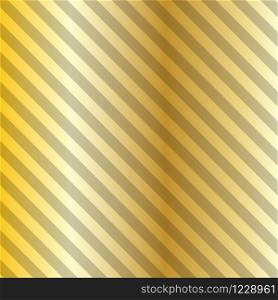 Gold glittering diagonal lines pattern on black background. pattern Vector design