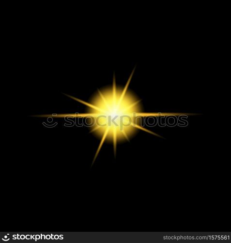 gold glow glowing on a transparent background Gleam, bright flash, sparkle ,light effect stars,shiny flash,decoration twinkle,Glowing light effect and bursts collection Vector