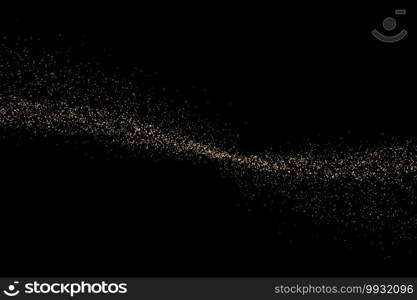 Gold glow light effect stars bursts with sparkles isolated. magic dust particles. Vector illustration sparkling comet tail. glow light effect stars bursts with sparkles isolated