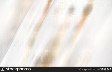 gold gradient Chrome color halftone texture background. vector golden, copper brass and metal template.