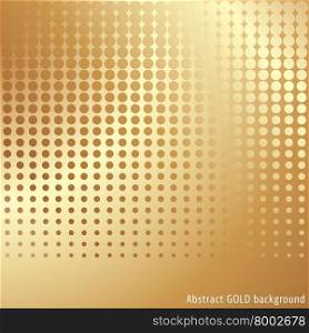 Gold halftone background. Abstract gold halftone background template. Cover brochure flyer template. Vector illustration.