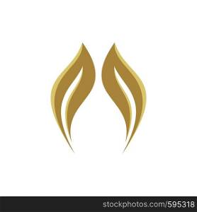 Gold Leaf Ornamental Logo Template