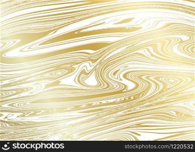 Gold marble texture on white background vector illustration