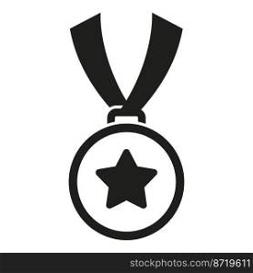 Gold medal icon simple vector. Customer service. Client rate. Gold medal icon simple vector. Customer service