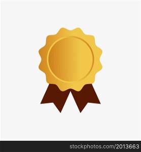 gold medal icon vector flat design